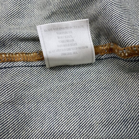 Akoo Brand Jean Vest Denim Camo Distressed Biker Hip Hop Streetwear Mens 3XL - Picture 7 of 10